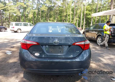 2015 Toyota Corolla Le из США, поврежденный, VIN 2T1BURHE3FC355969